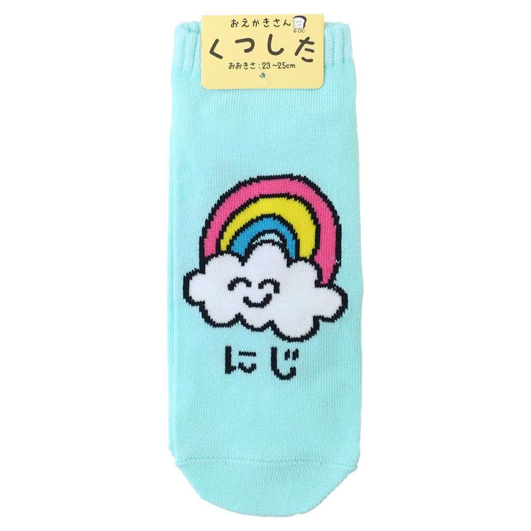 おえかきさん グッズ 女性用靴下 かわいい