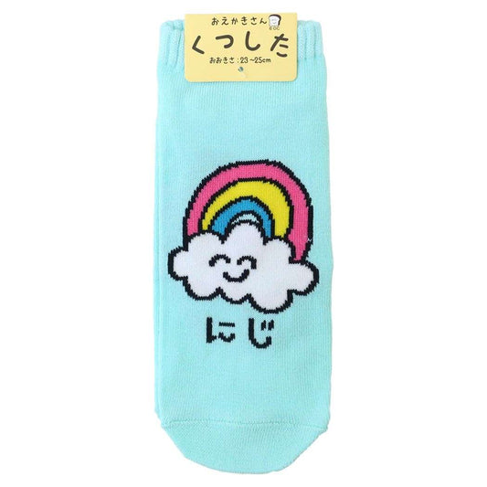 おえかきさん グッズ 女性用靴下 かわいい