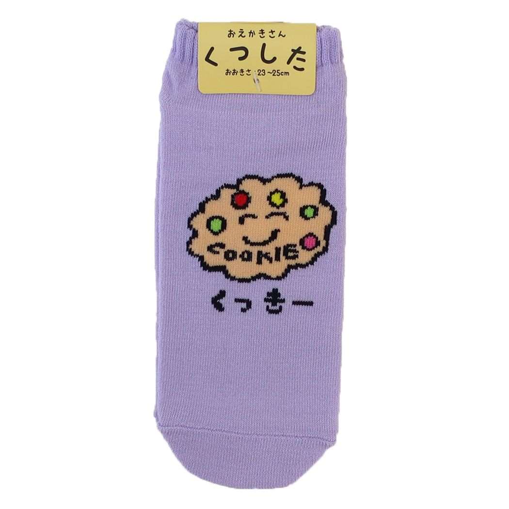 おえかきさん レディースアンクルソックス 女性用靴下 かわいい