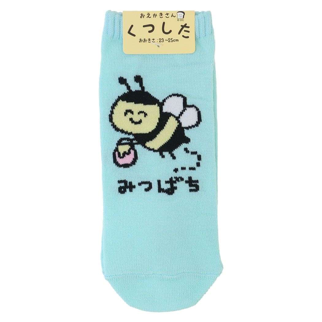 おえかきさん グッズ 女性用靴下 かわいい レディースアンクルソックス
