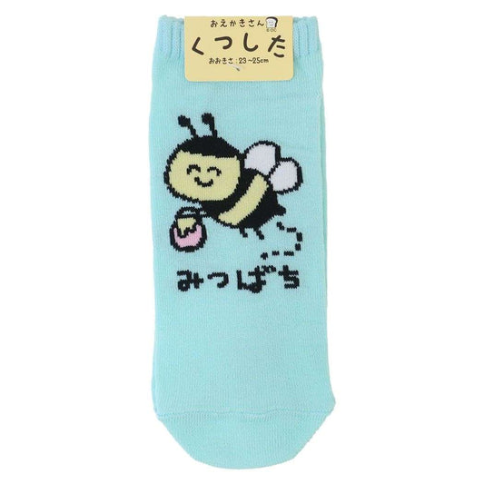 おえかきさん グッズ 女性用靴下 かわいい レディースアンクルソックス