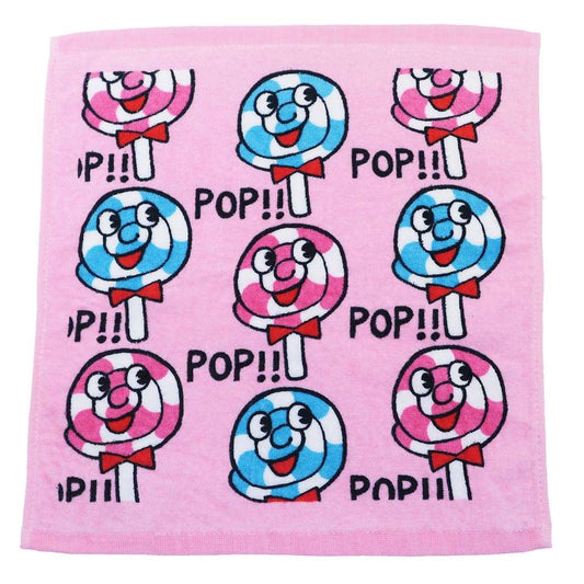 ハンドタオル プリント ウォッシュ タオル LOLLIPOP CANDY オクタニコーポレーション 35×34cm 汗拭き タオル プレゼン