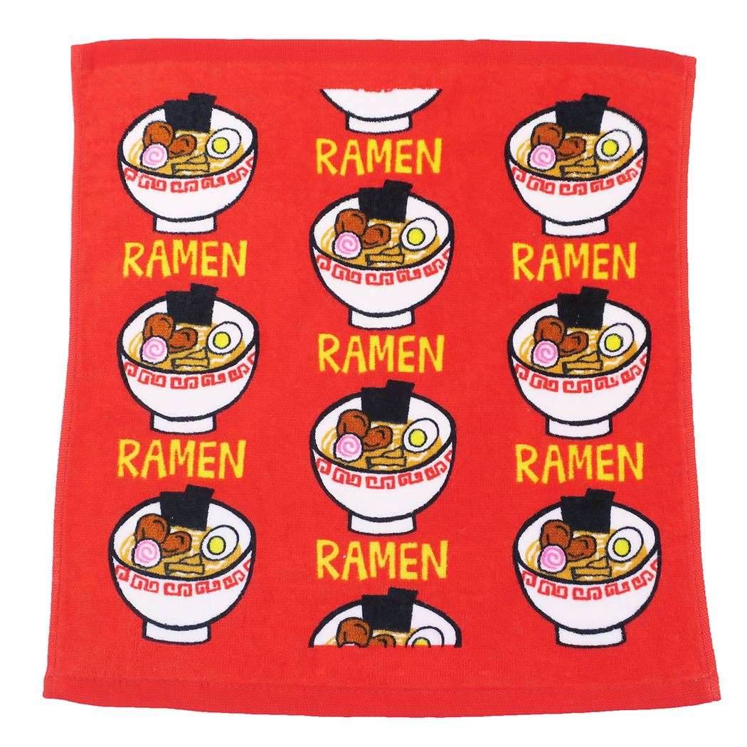ハンドタオル プリント ウォッシュ タオル RAMEN オクタニコーポレーション 35×34cm プレゼント 男の子 女の子 ギフト