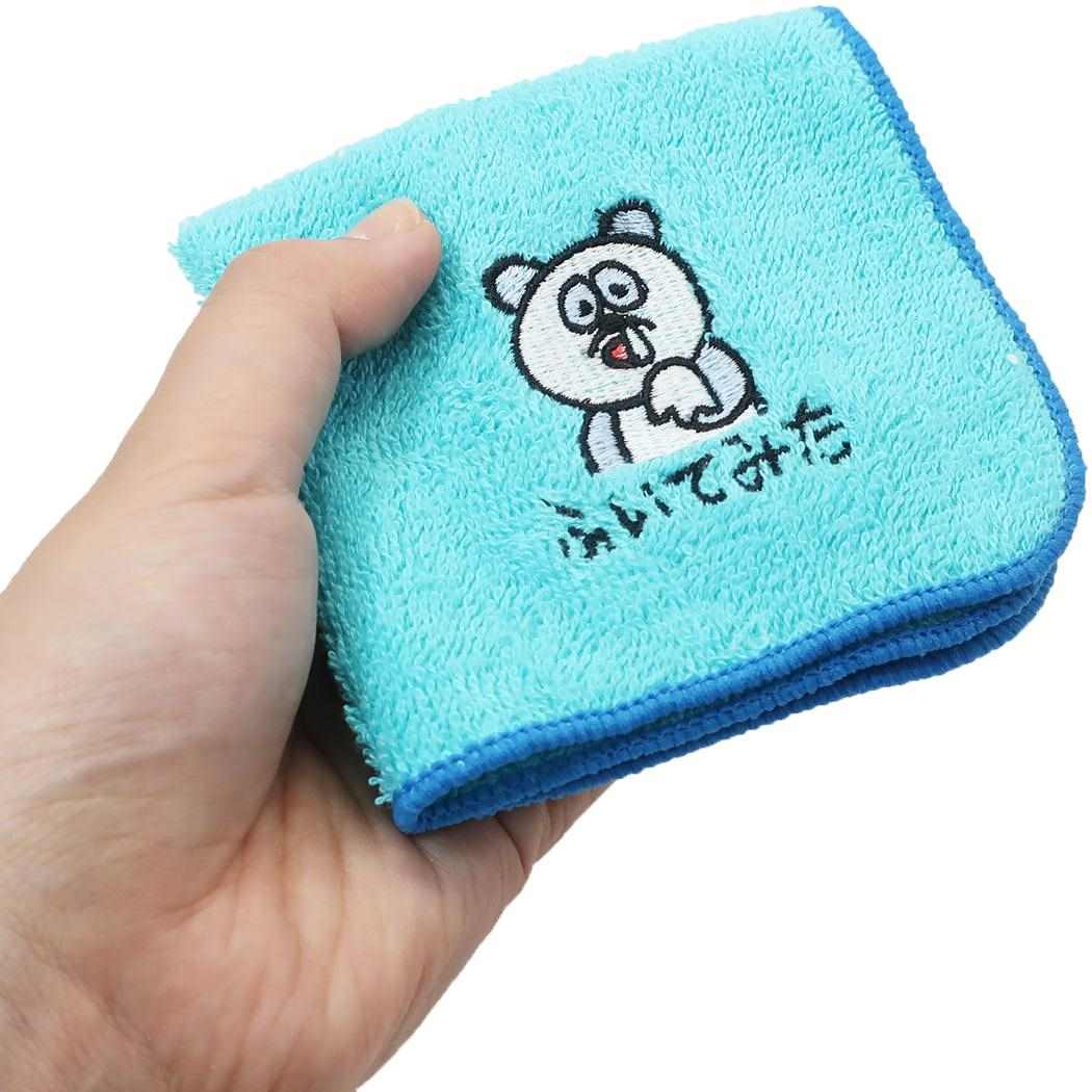 ミニタオル きもかわ おえかきシリーズ ワンポイント 刺繍 ハンカチタオル ヘタクソパンダ プレゼント 男の子 女の子 ギフト