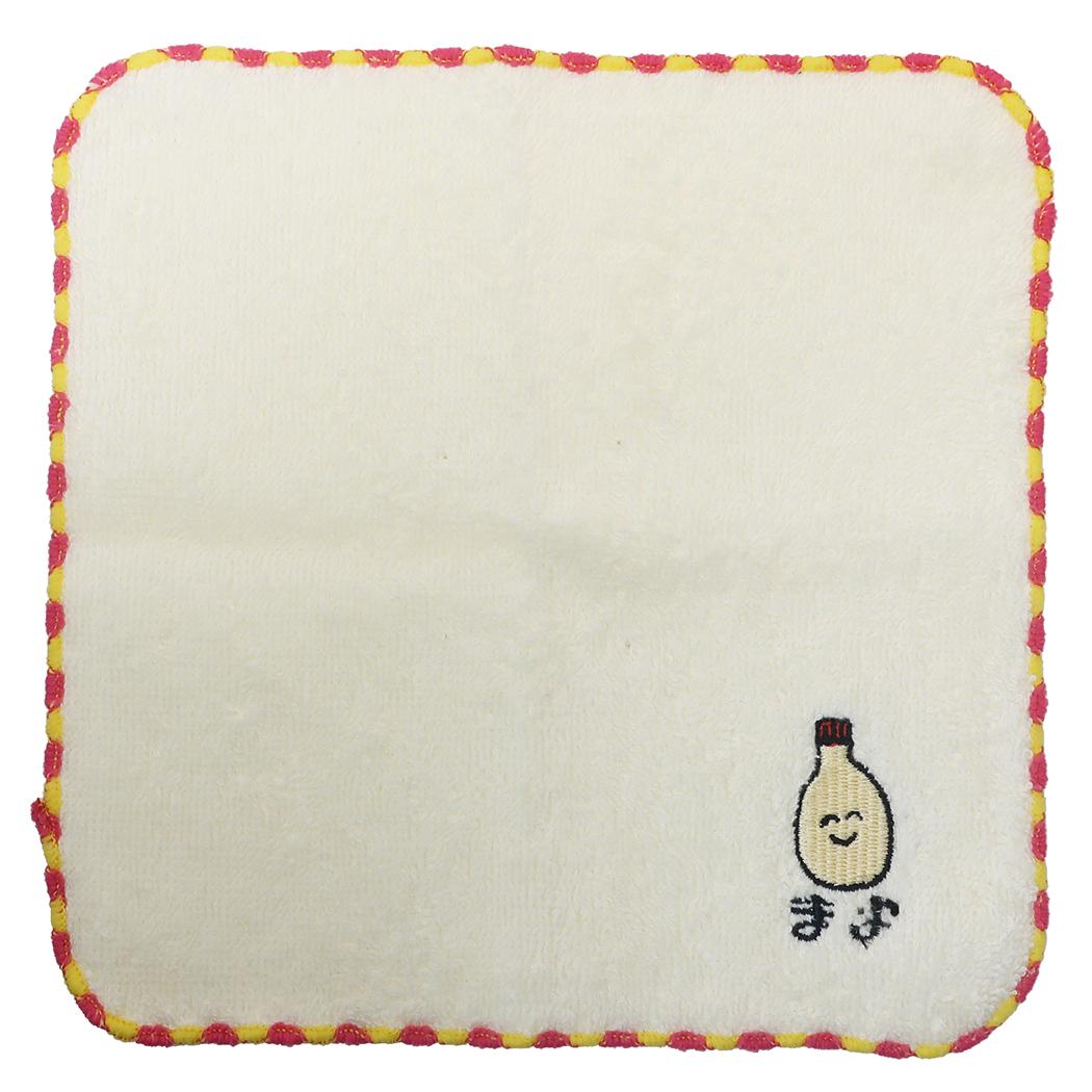 おえかきシリーズ ワンポイント 刺繍 ハンカチタオル ミニタオル きもかわ まよさん プレゼント 男の子 女の子 ギフト