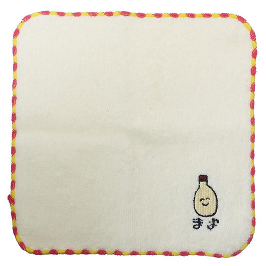 おえかきシリーズ ワンポイント 刺繍 ハンカチタオル ミニタオル きもかわ まよさん プレゼント 男の子 女の子 ギフト