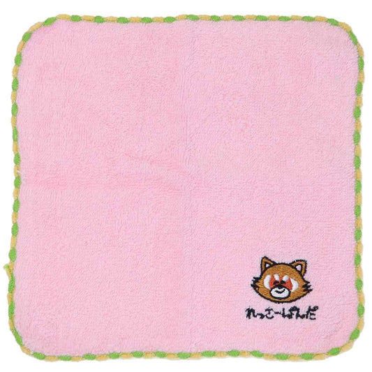 おえかきシリーズ グッズ ミニタオル 汗拭きタオル ワンポイント刺繍ハンカチタオル プレゼント 男の子 女の子 ギフト