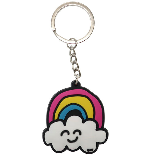 おえかきシリーズ キーリング ラバー キーホルダー にじさん かわいい コレクション 雑貨 グッズ プレゼント 男の子 女の子 ギフト