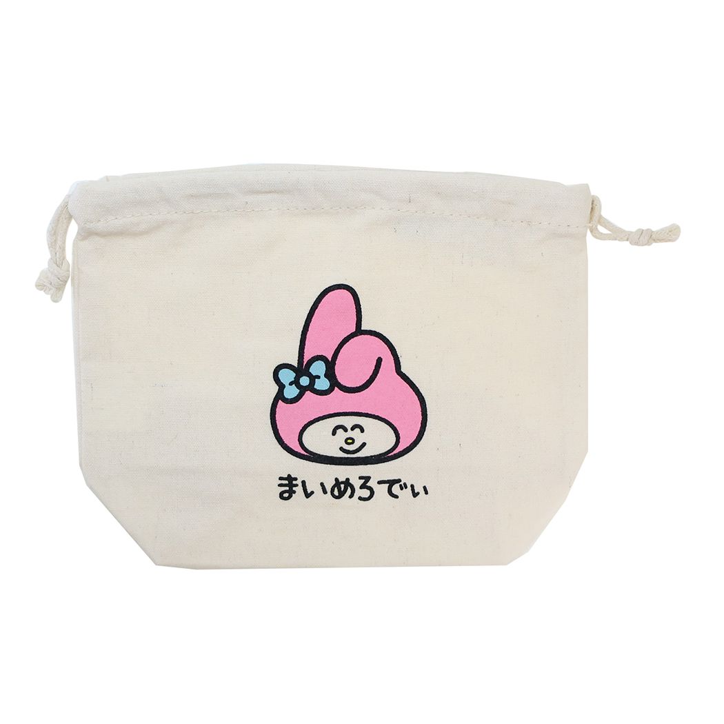 マイメロディ グッズ 巾着袋 キャラクター マチ付ききんちゃくポーチ