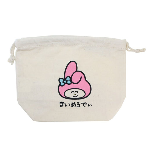 マイメロディ グッズ 巾着袋 キャラクター マチ付ききんちゃくポーチ