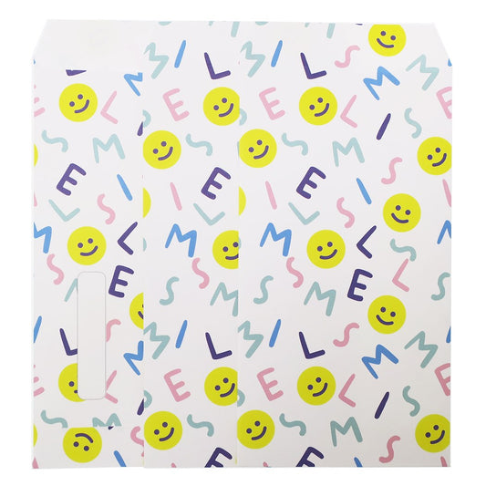 ポチ袋 長札 金封 Ｌ 3枚セット SMILE ALPHABET オクタニコーポレーション おとしだま袋 封筒 プレゼント 男の子 女