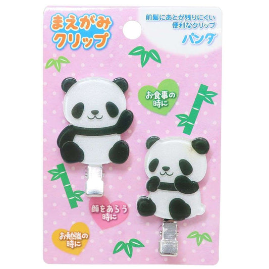 ヘアアクセ 前髪クリップ パンダ オスト