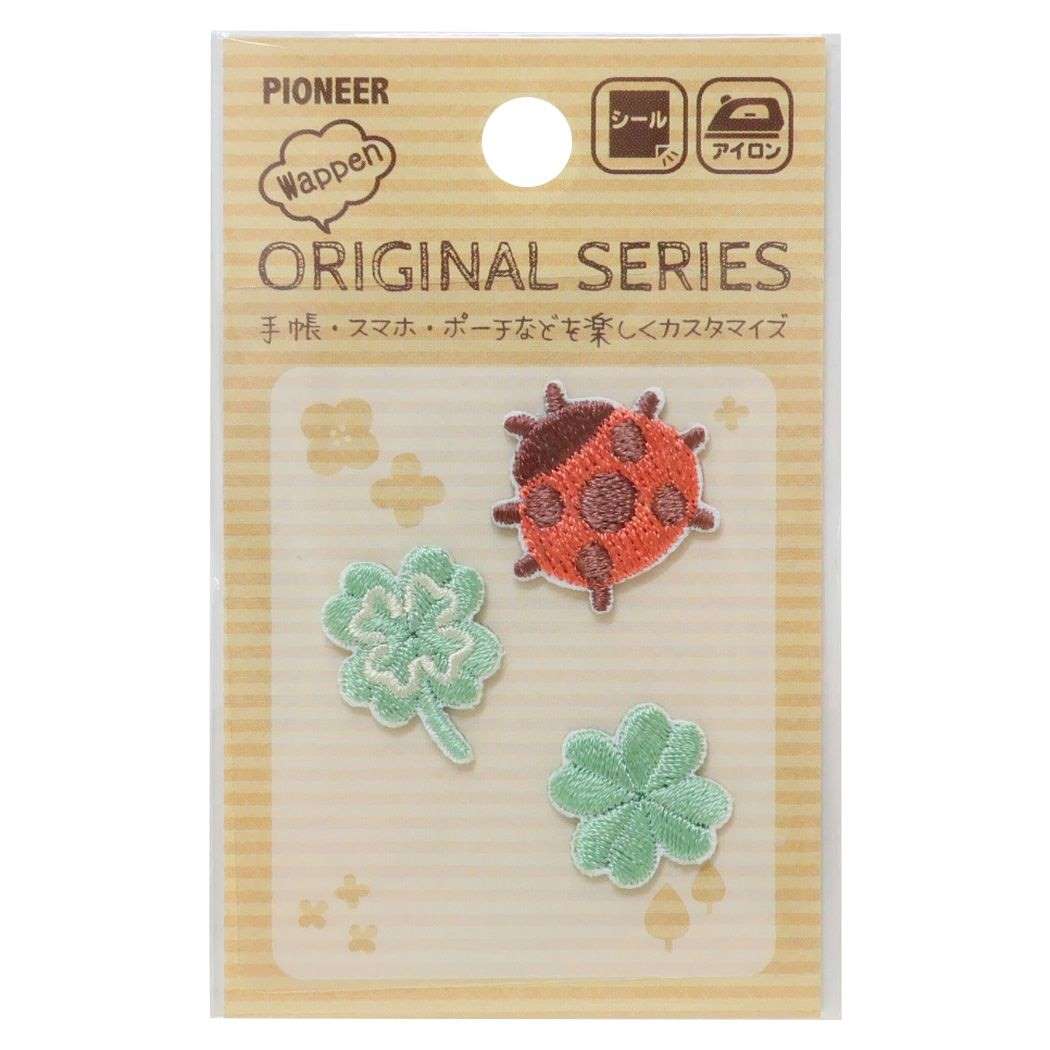 ワッペン ナチュラルワッペン3枚セット てんとう虫