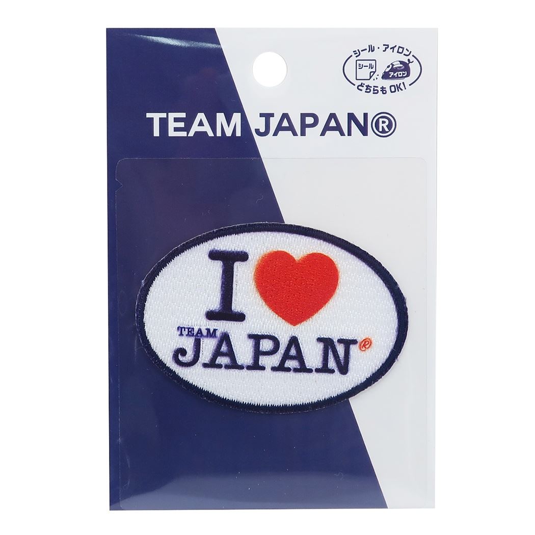 ワッペン アイロンパッチシール TEAM JAPAN ネイビー パイオニア プレゼント 男の子 女の子 ギフト