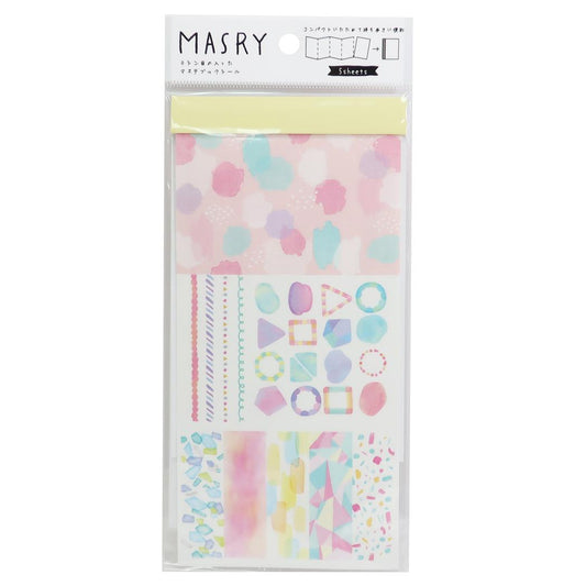 マスキングシール MASRY マスリー プリズムパターン クーリア DECOシール かわいい プレゼント 男の子 女の子 ギフト