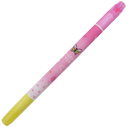 ダブル 蛍光ペン 和柄びより カラーペン チョウ ピンク クーリア プレゼント 男の子 女の子 ギフト