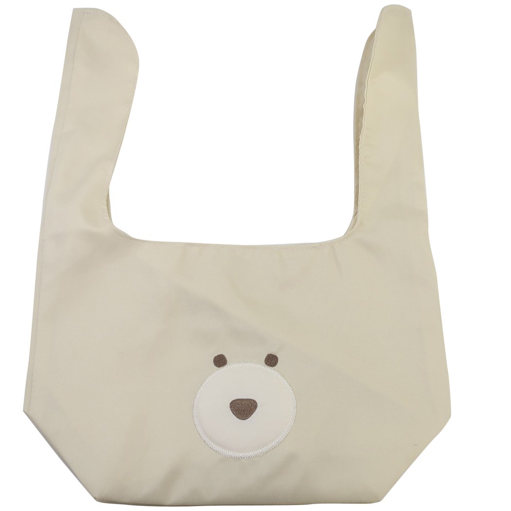 モコモカ 小学生 中学生 高校生 巾着袋 ダイカット ランチきんちゃくポーチ クリーム mocomocha グッズ プレゼント 男の子