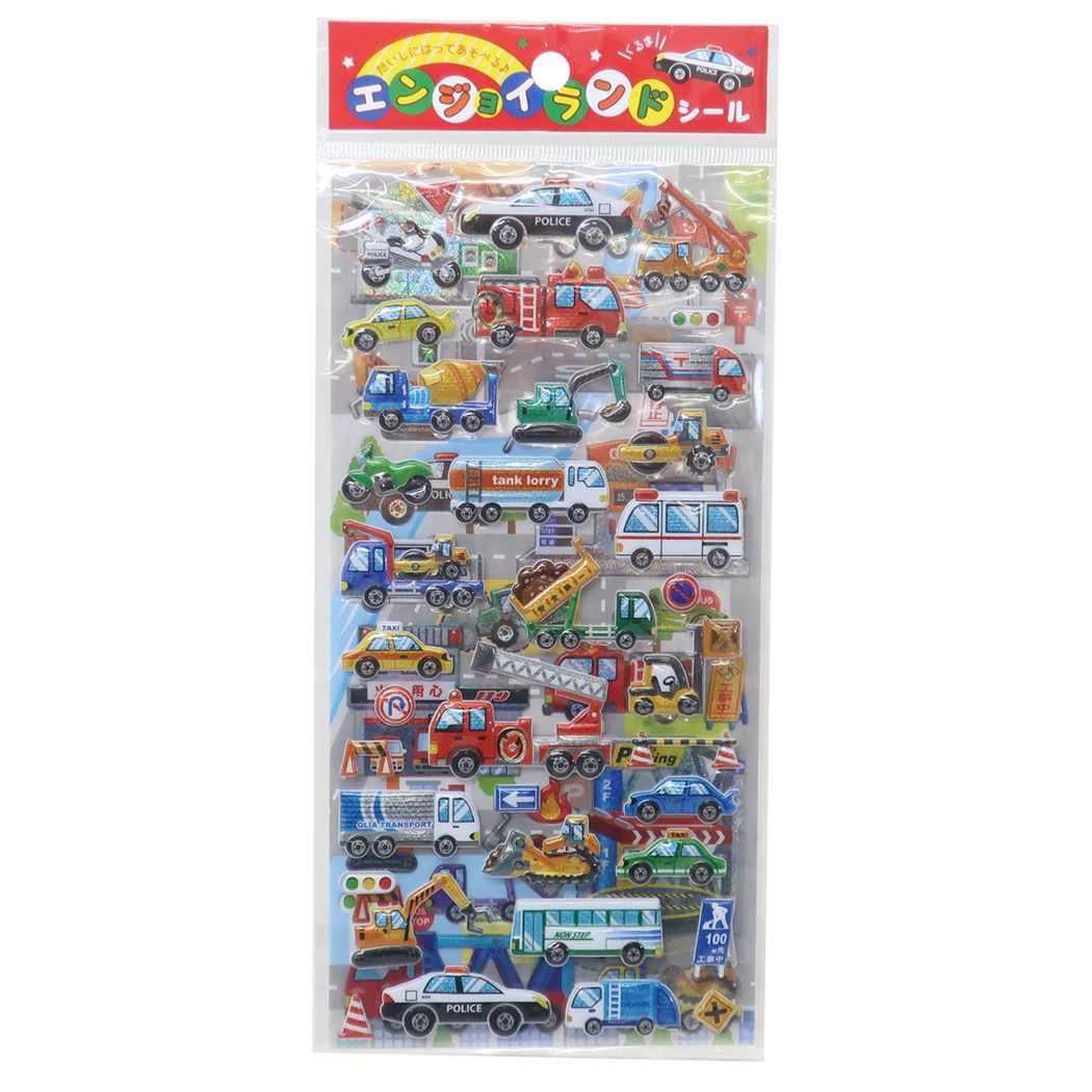シールシート エンジョイランドシール 2枚セット くるま