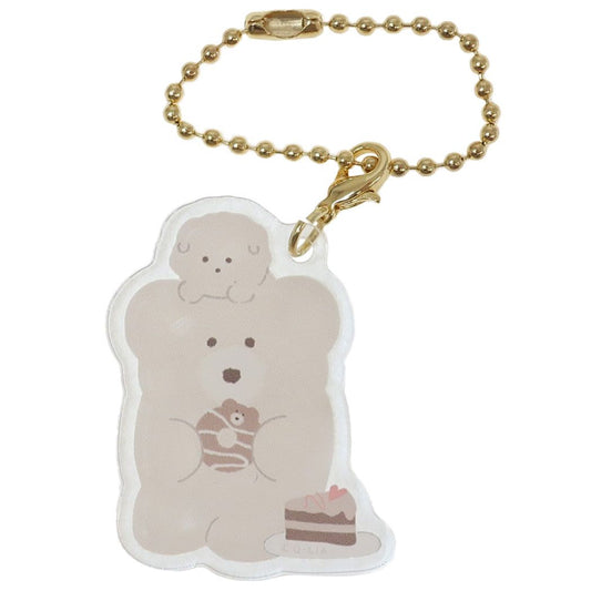 キーチェーン ほっこりモコモカ アクリルチャーム クリーム プレゼント 男の子 女の子 ギフト