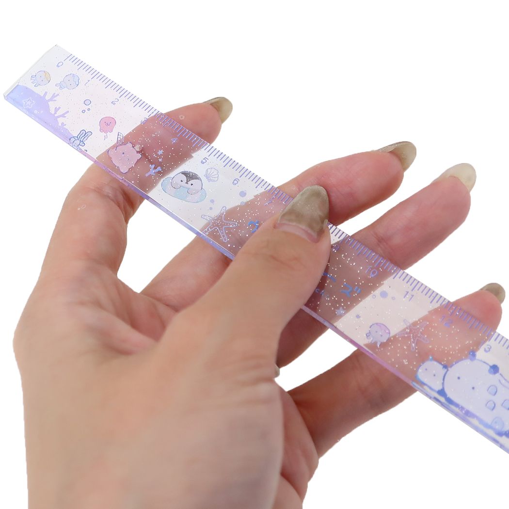 17cmスリムストレートスケール ウミウチーズ 定規 クーリア おうち