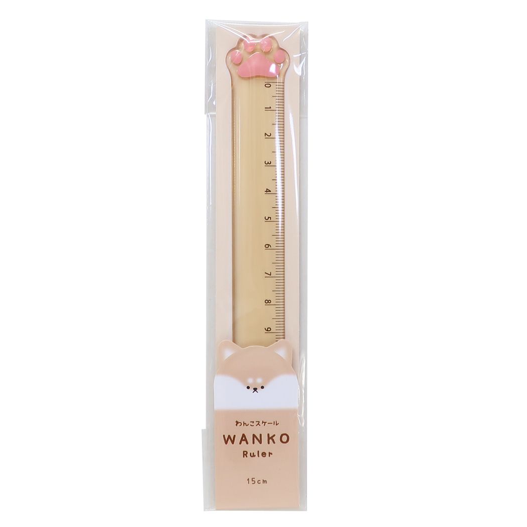 スケール 15cm おててこれくしょん Otete Collection 定規 クーリア わんこ しば
