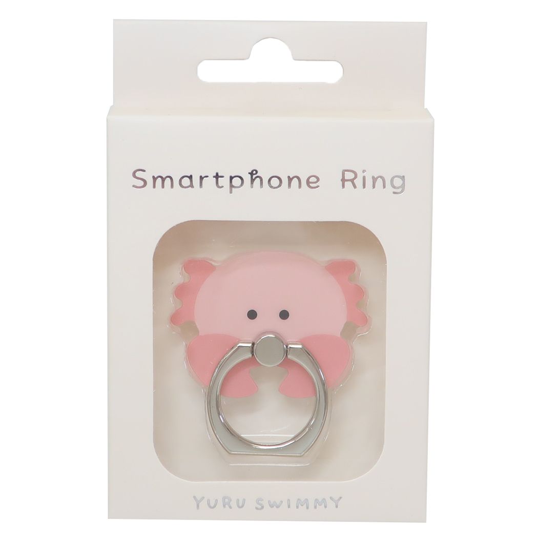 スマホアクセ ゆるすいみー スマホリング かに プレゼント