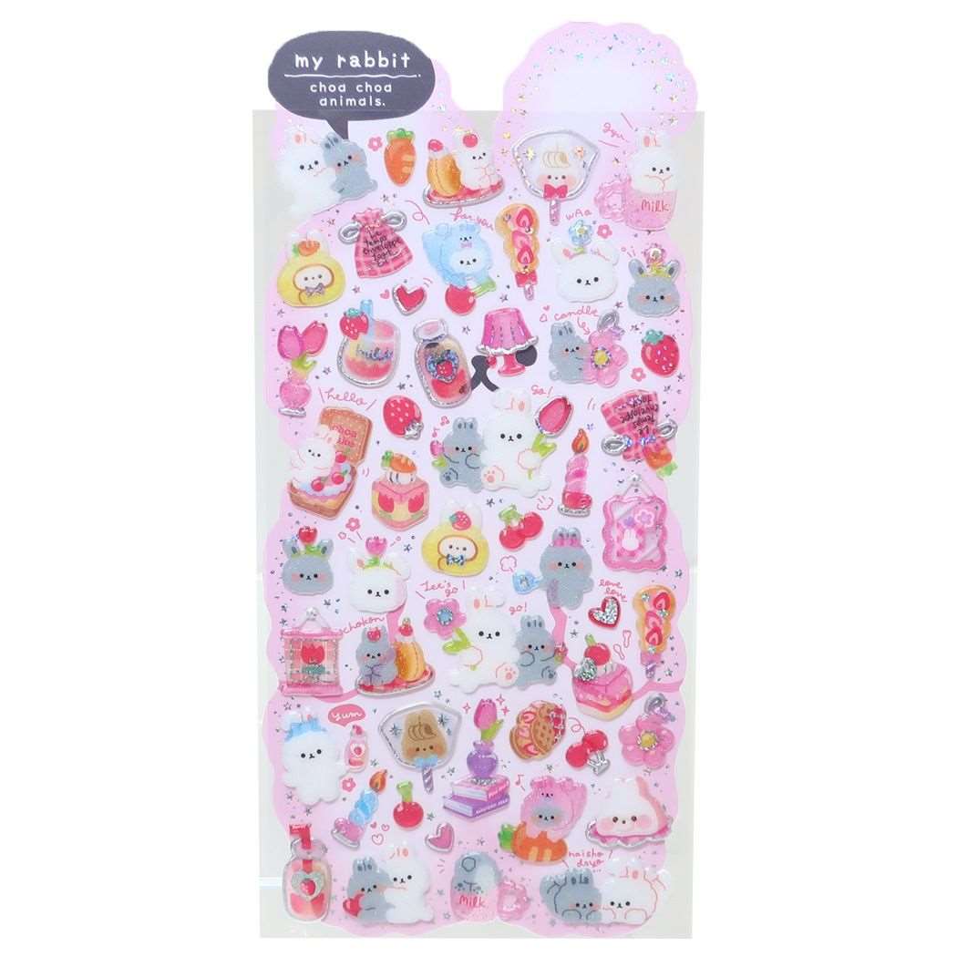 シールシート ハピピチョアチョアポップシール うさうさ クーリア