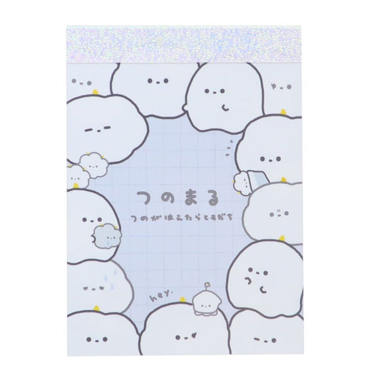 メモ帳 つのまる プチメモ ミニミニメモ くも 新学期準備文具