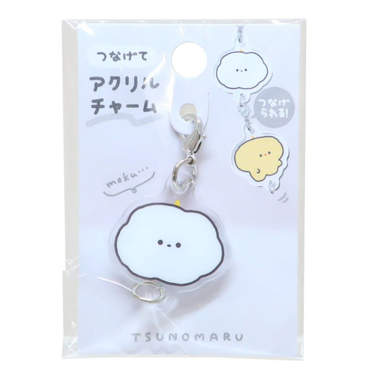 ファスナーマスコット つのまる つなげてアクリルチャーム くも かわいい