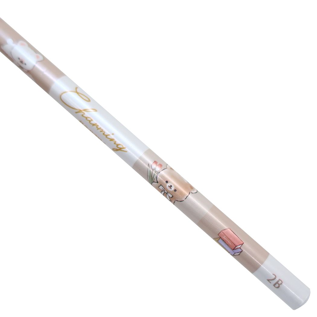 鉛筆 チャーミングルーム 2B エンピツ くまA 丸軸 クーリア