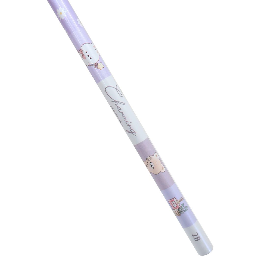 鉛筆 チャーミングルーム 2B エンピツ うさぎA 丸軸