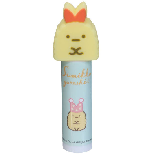 すみっコぐらし グッズ リップクリーム キャラクター マスコット付き リップスティック えびふらいのしっぽ シトラスの香り サンエックス プ