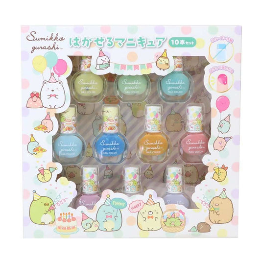 すみっコぐらし グッズ ピールオフネイルアート キャラクター はがせるマニキュア10本セット