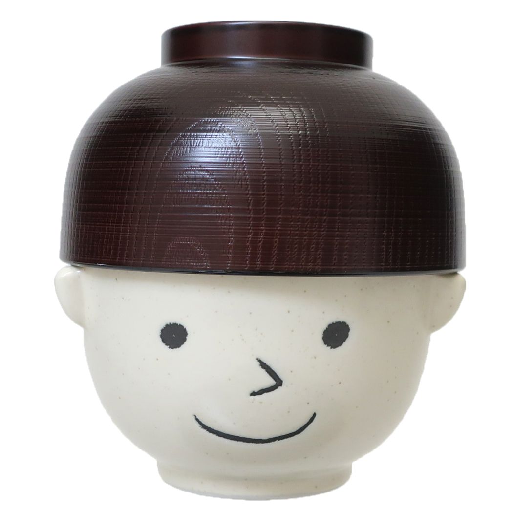 ご飯セット まんぷく美濃焼 まんぷく一郎の茶碗と椀 サンアート