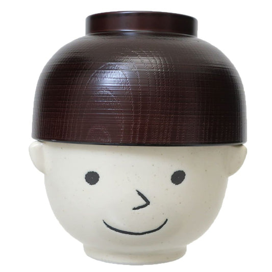 ご飯セット まんぷく美濃焼 まんぷく一郎の茶碗と椀 サンアート
