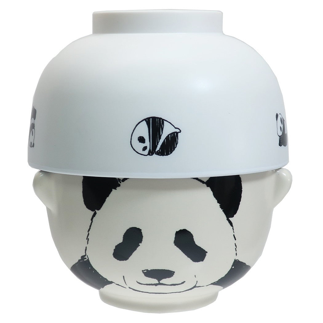 お茶碗 ＆ 汁椀セット ご飯セット おもしろ食器 グッズ パンダ モノクロあにまるシリーズ プレゼント 男の子 女の子 ギフト