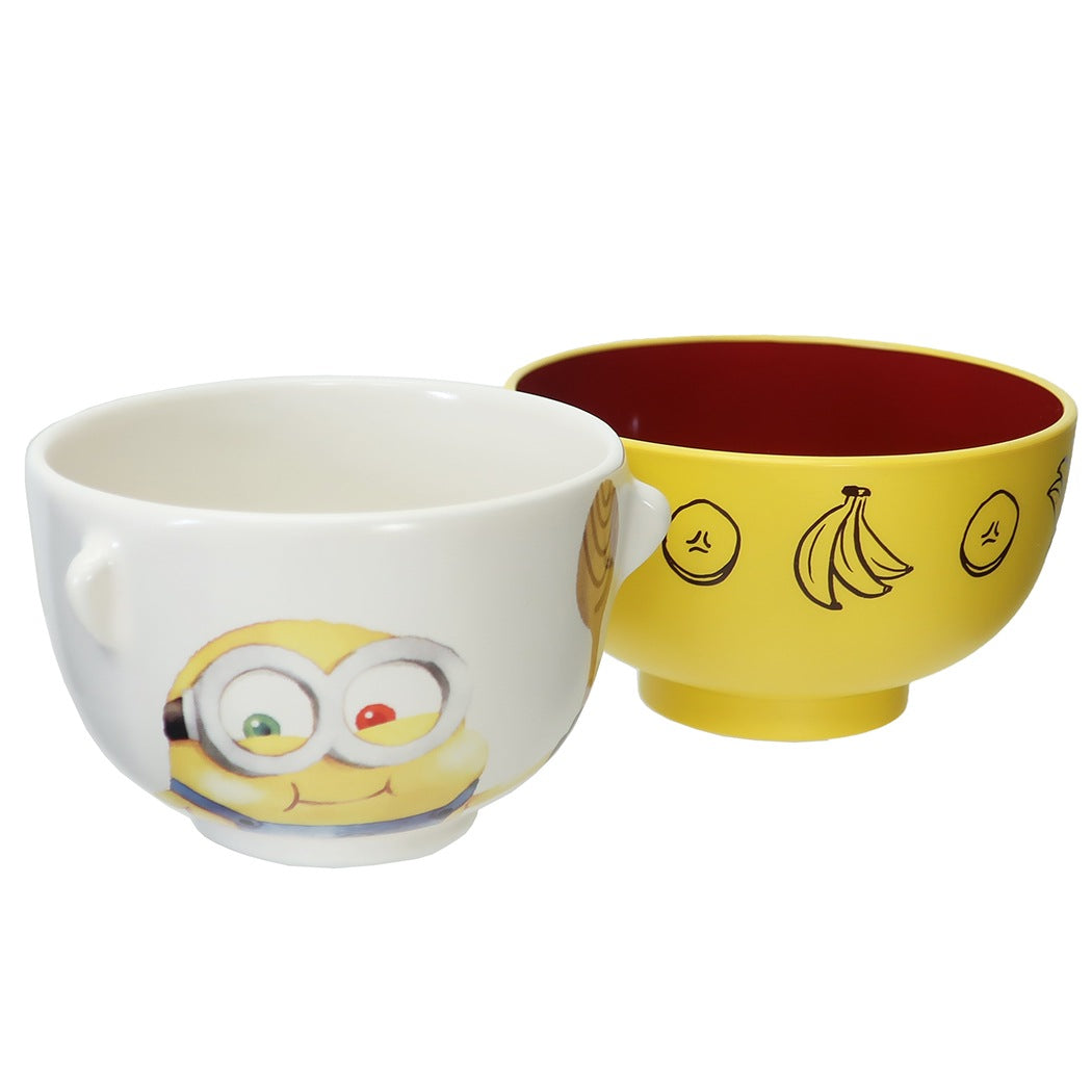 ミニオンズ グッズ ミニ 茶碗 ＆ 汁椀 セット ご飯セット ボブ ユニバーサル映画 キャラクター プレゼント 男の子 女の子 ギフト