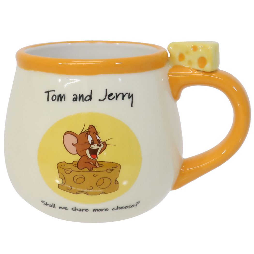 トムとジェリー ワーナーブラザース キャラクター マグカップ フィギュア付き MUG ジェリーとチーズ サンアート プレゼント 男の子