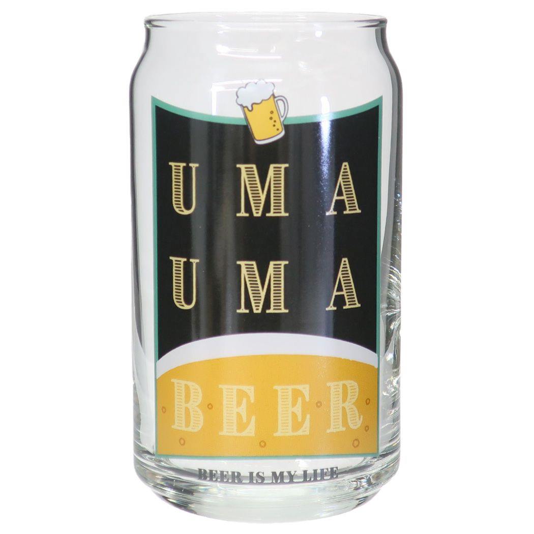 ガラスコップ 缶型グラス UMAUMA BEER プレゼント 男の子 女の子 ギフト