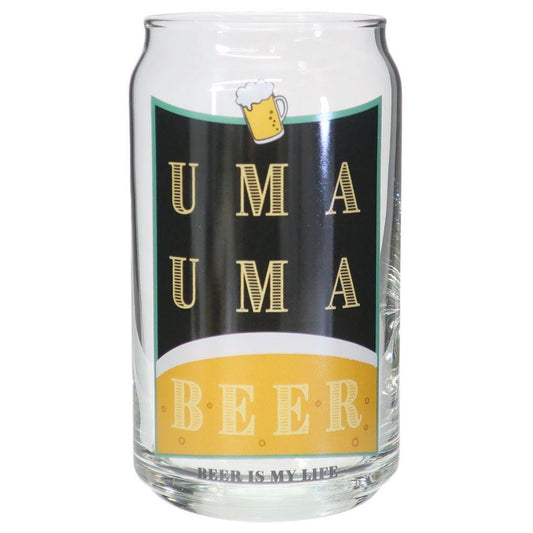 ガラスコップ 缶型グラス UMAUMA BEER プレゼント 男の子 女の子 ギフト