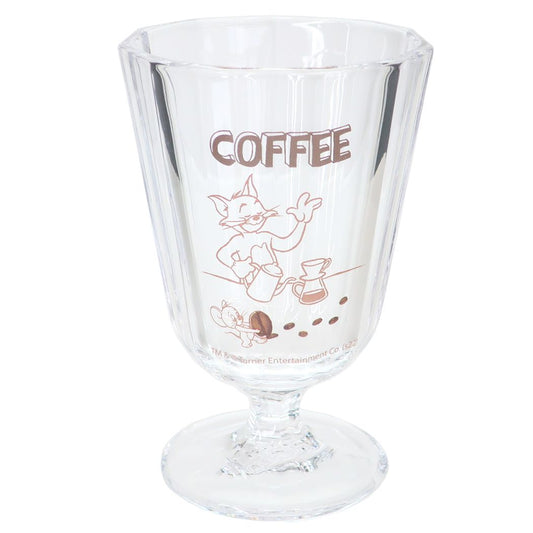 トムとジェリー ワーナーブラザース キャラクター ガラスコップ ミニジュースグラス Time for Coffee