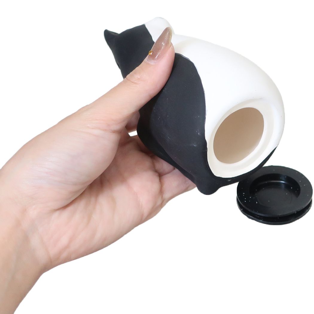 貯金箱 貯金箱猫 ハチワレ ねこ サンアート