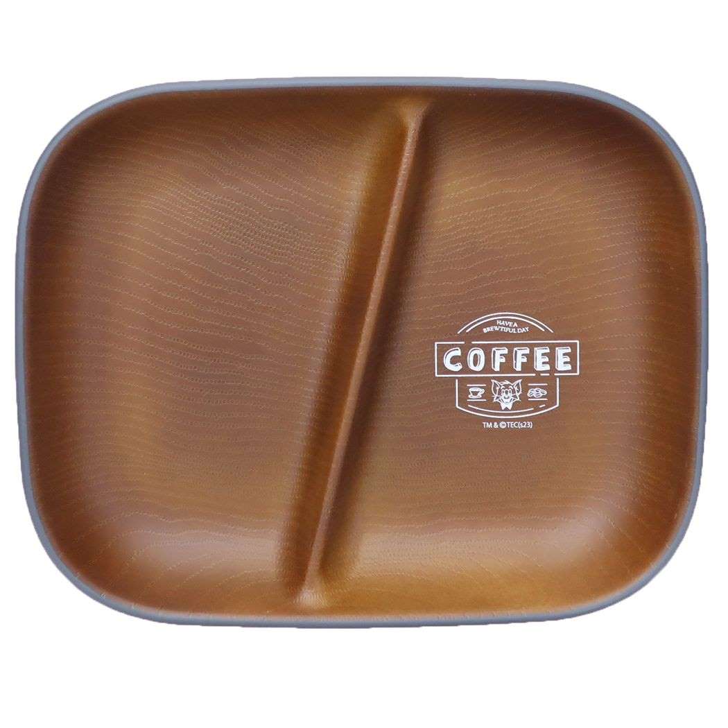 トムとジェリー グッズ 中皿 キャラクター 樹脂スクエアワンエプレート トム Time for Coffee