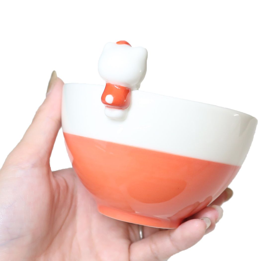 ハローキティ グッズ お茶碗 キャラクター のっかりフィギュア付き茶碗
