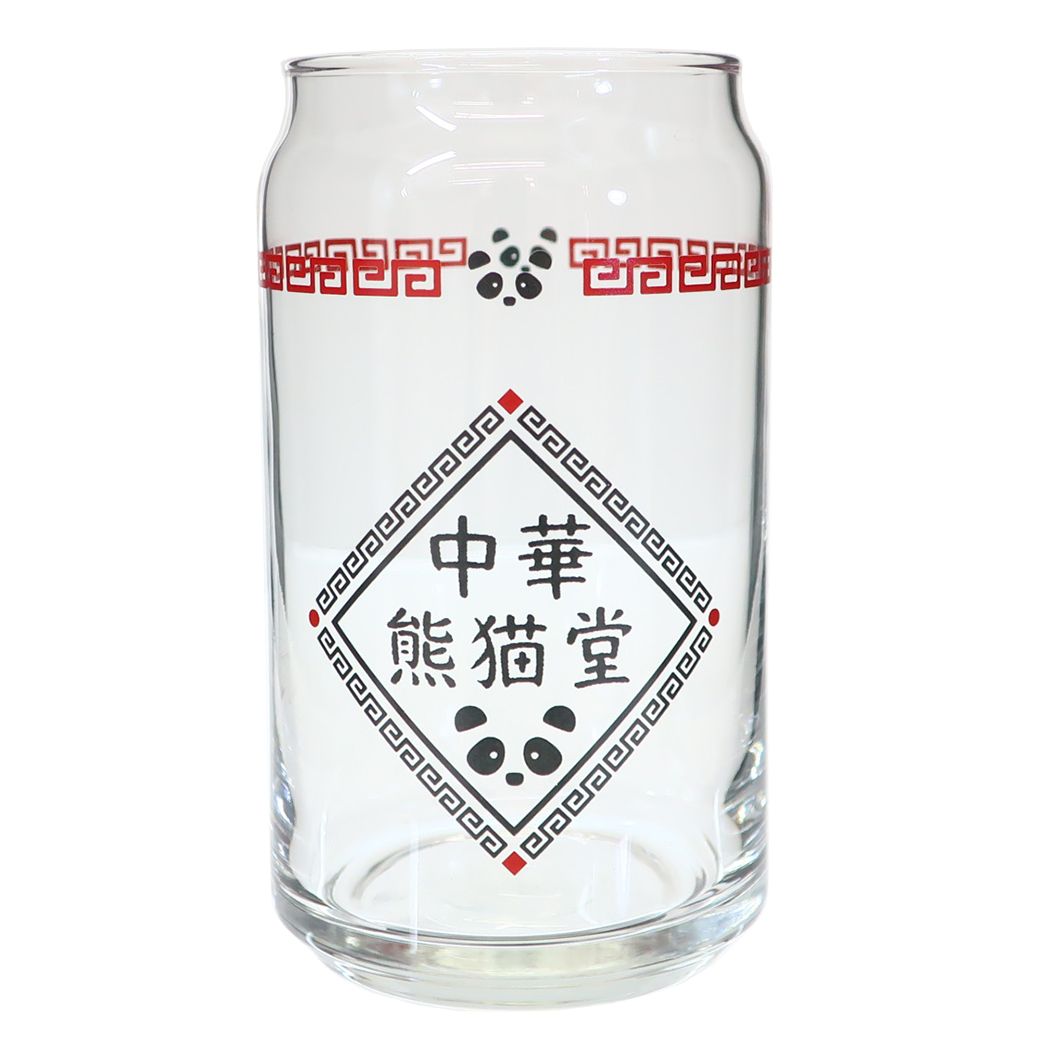 ガラスコップ 缶型グラス 中華熊猫堂 サンアート