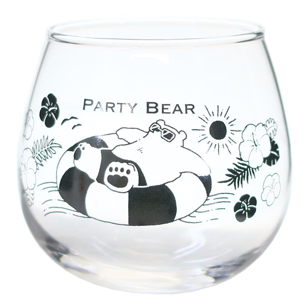 ガラスコップ ゆらゆらグラス PARTY BEAR