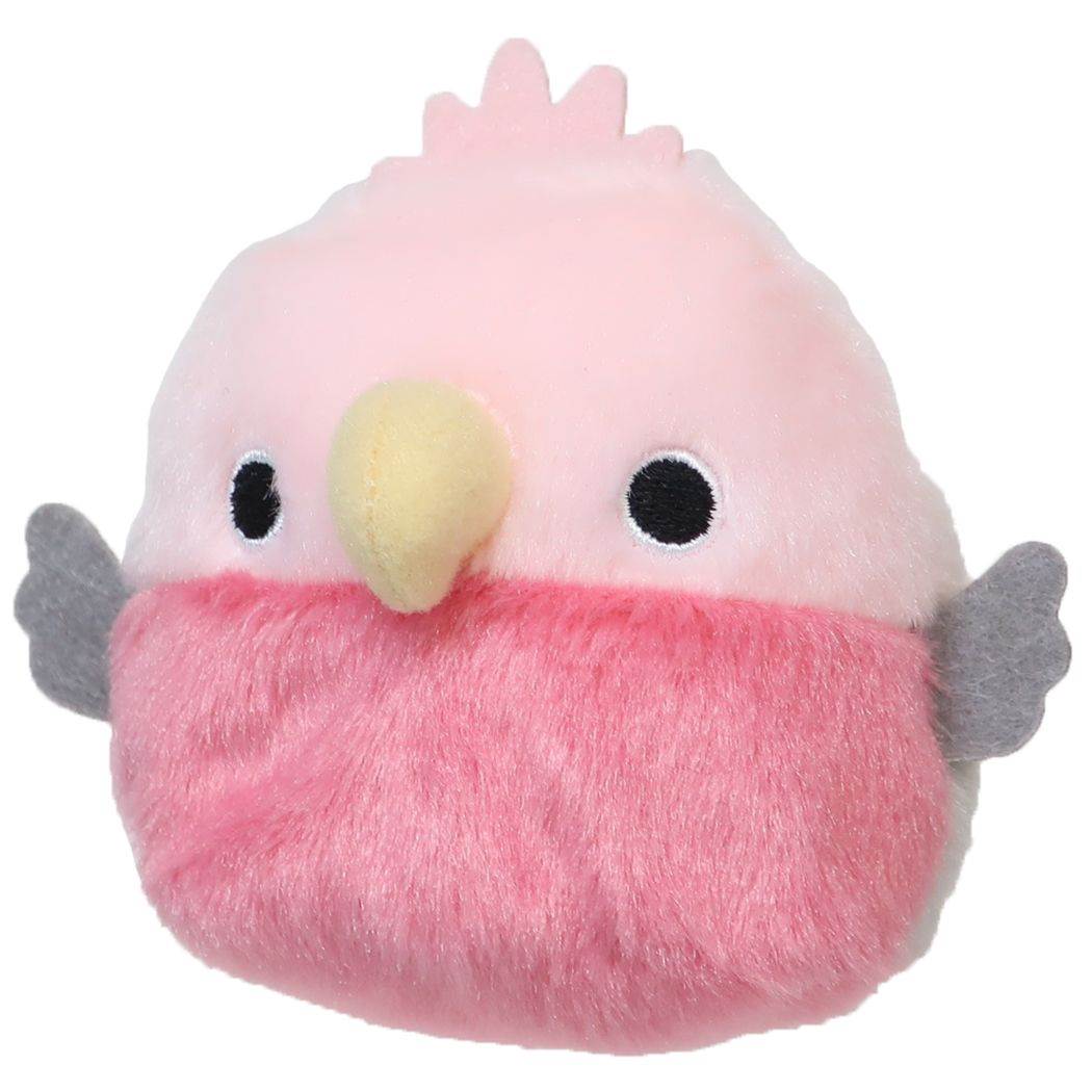 マスコット ミニぬいぐるみ とりだんご モモイロインコ 三英貿易