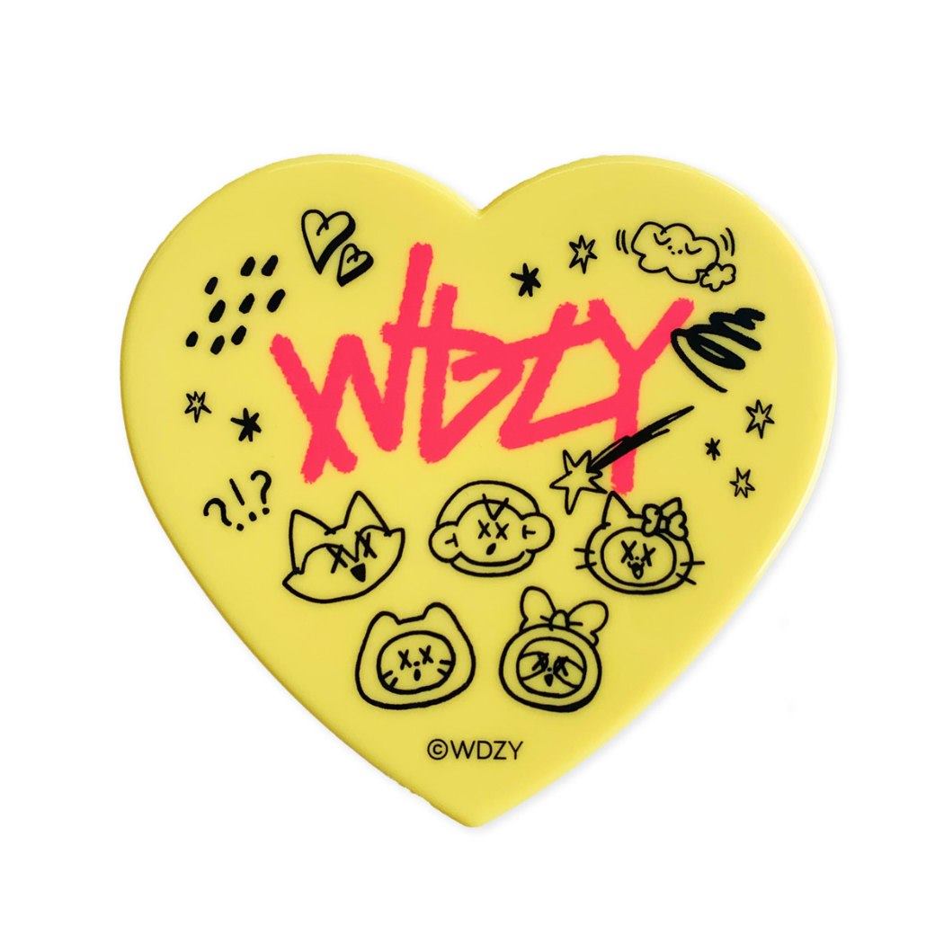 WDZY 手鏡 ミラー イエロー LINE FRIENDS エスケイジャパン コスメ雑貨 プレゼント 男の子 女の子 ギフト