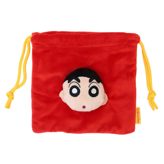 クレヨンしんちゃん アニメキャラクター きんちゃく袋 フェイスマスコット巾着 しんのすけ
