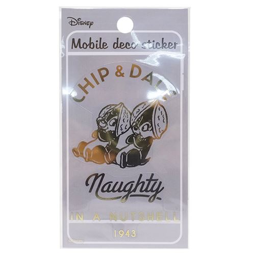 キャラ ステッカー チップ ＆ デール モバイルデコステッカー ディズニー Disney S＆Cコーポレーション ビッグデコシール かわいい